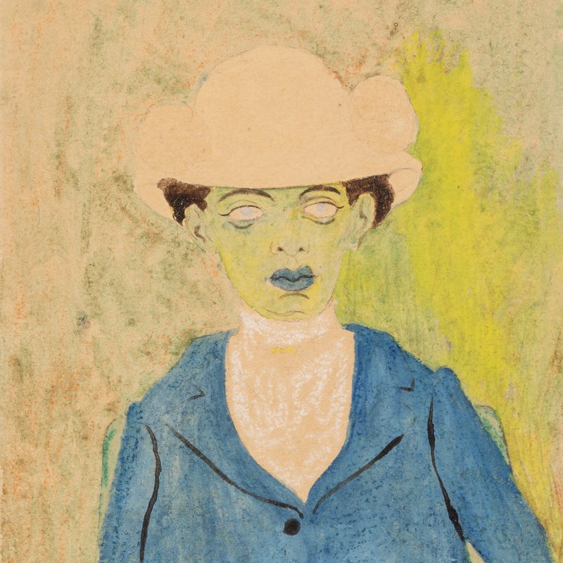 Léon Spilliaert - Femme assise à la veste bleue  